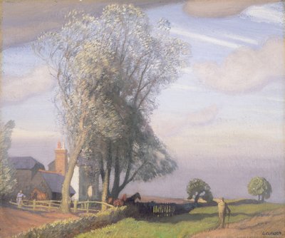 Willow Tree Farm, c.1928 by George Clausen